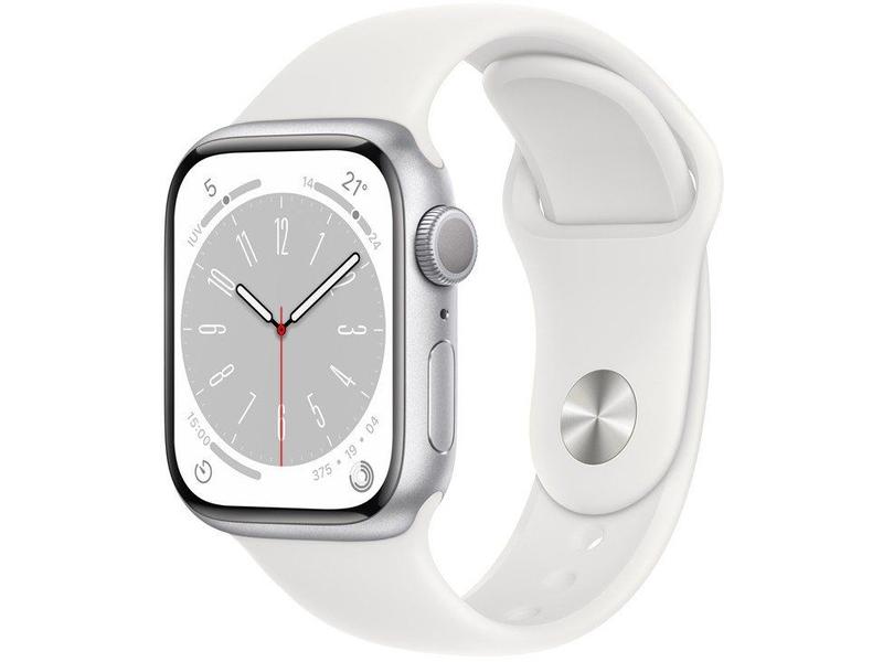 Apple Watch Series 8 45mm GPS + Cellular Caixa Prateada Alumínio